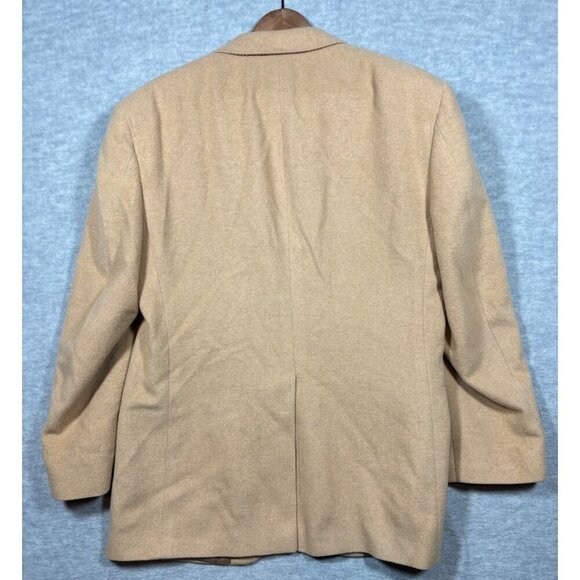 Vtg Bill Blass Menswear Camel Hair Blazer Sport Jacket Tan Sz 42 Made In USA - Picture 5 of 5